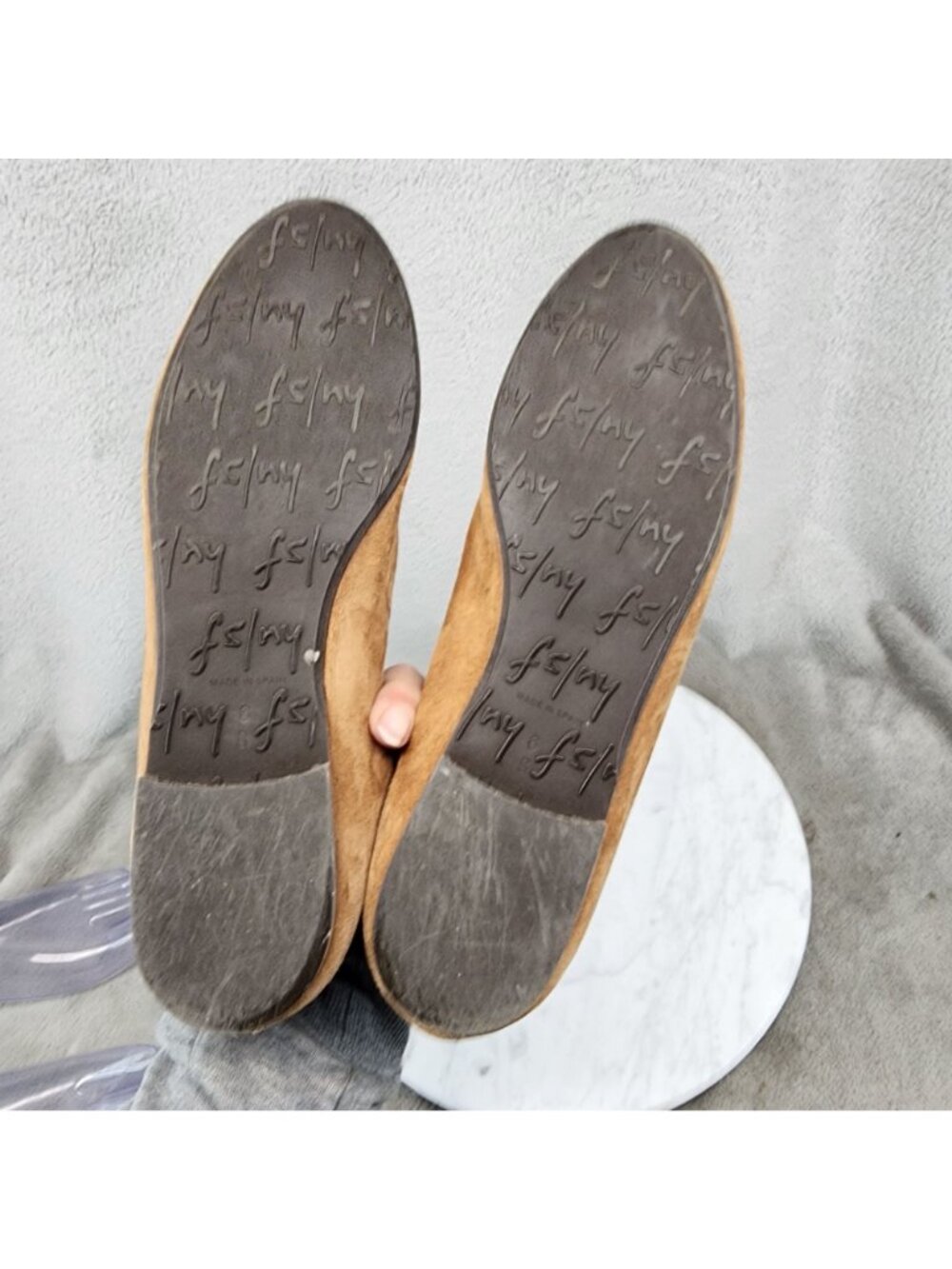 fs/ny Shoes Womens Size 6 Brown Suede Slip On Loafer Flats *Read* - Picture 7 of 12